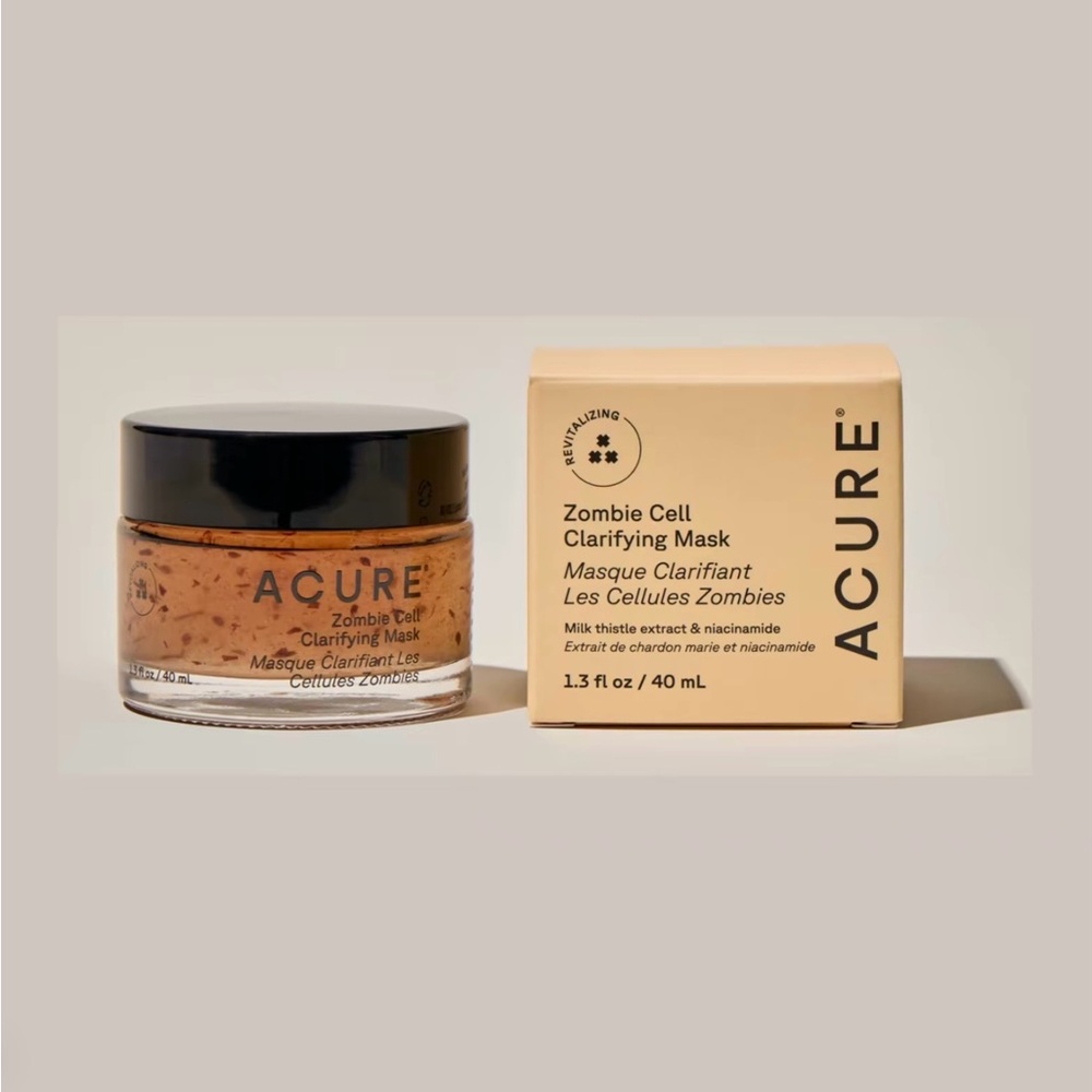 Acure Zombie Clarifying Mask - BRAND NEW IN BOX!